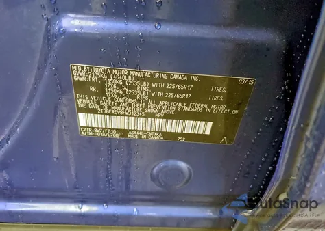 2015 Toyota Rav4 Le z USA, uszkodzony, nr VIN 2T3BFREV8FW312345